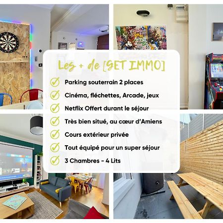 Maison 3Ch - Cinema - Game Room - Parking - Gare Amiens Zewnętrze zdjęcie