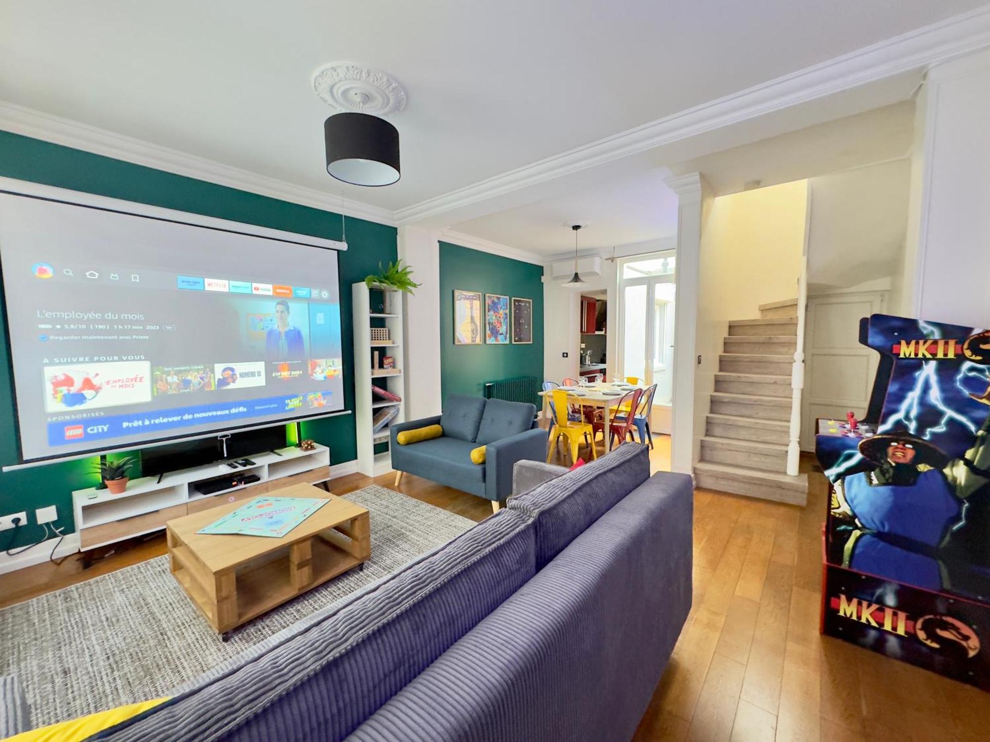 Maison 3Ch - Cinema - Game Room - Parking - Gare Amiens Zewnętrze zdjęcie